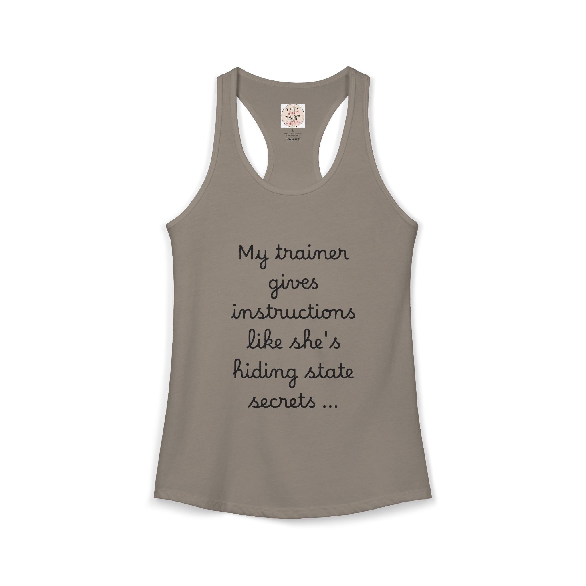 Women's quirky gym tank