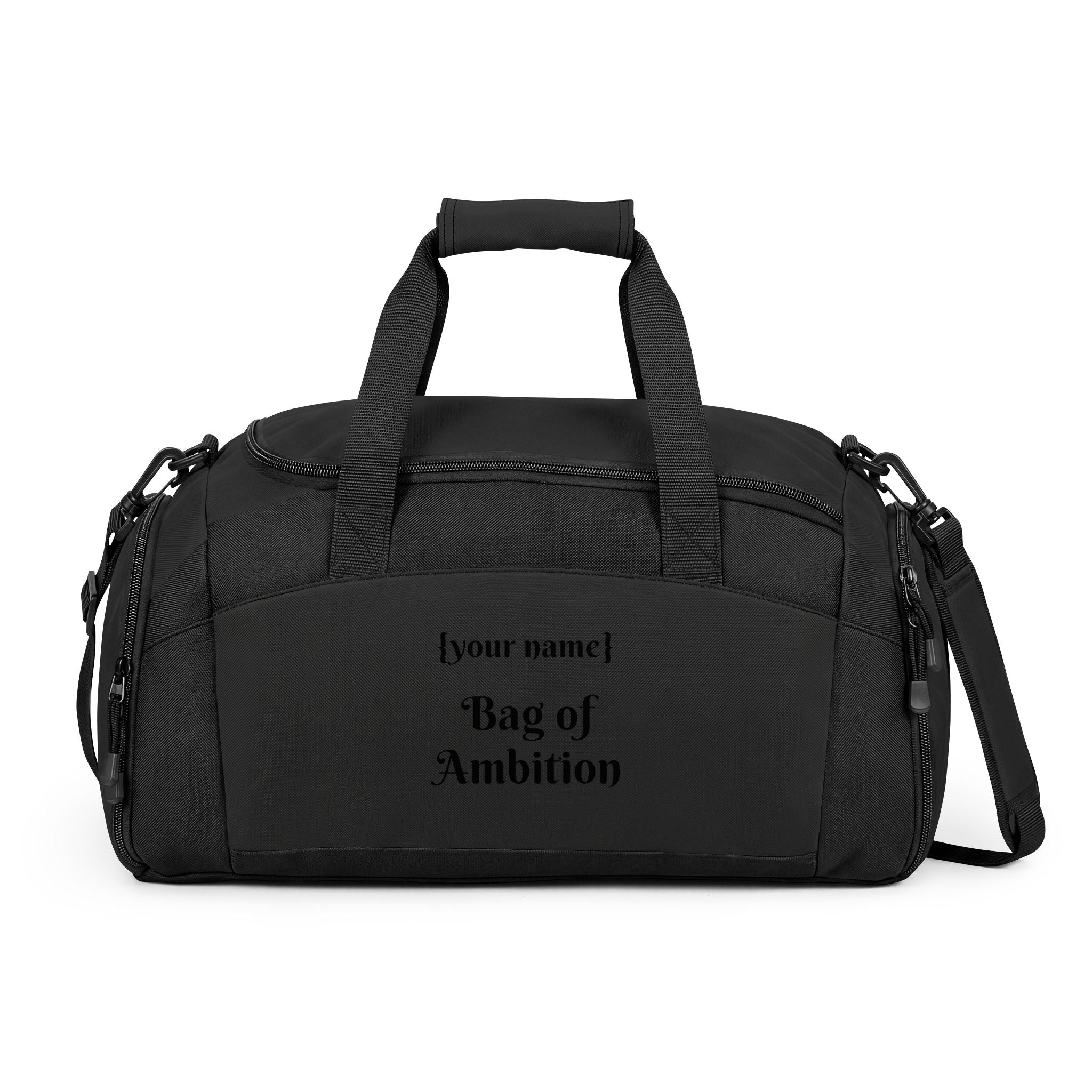 Funny Gym Bag — 'Bag of Ambition' Fitness Duffel