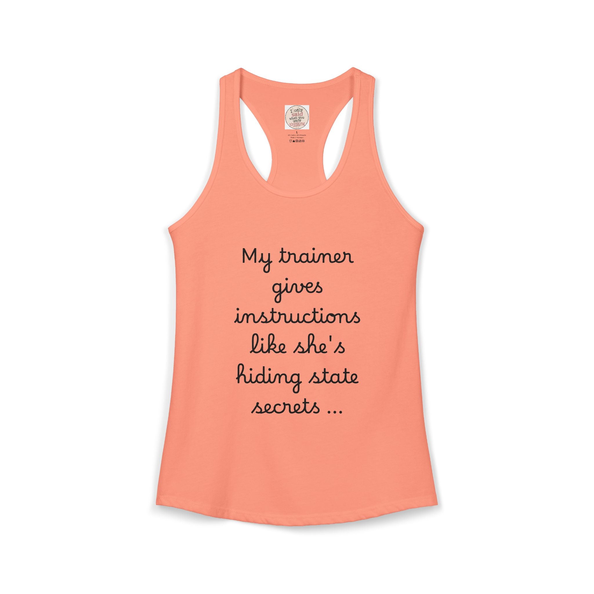 Women's quirky gym tank