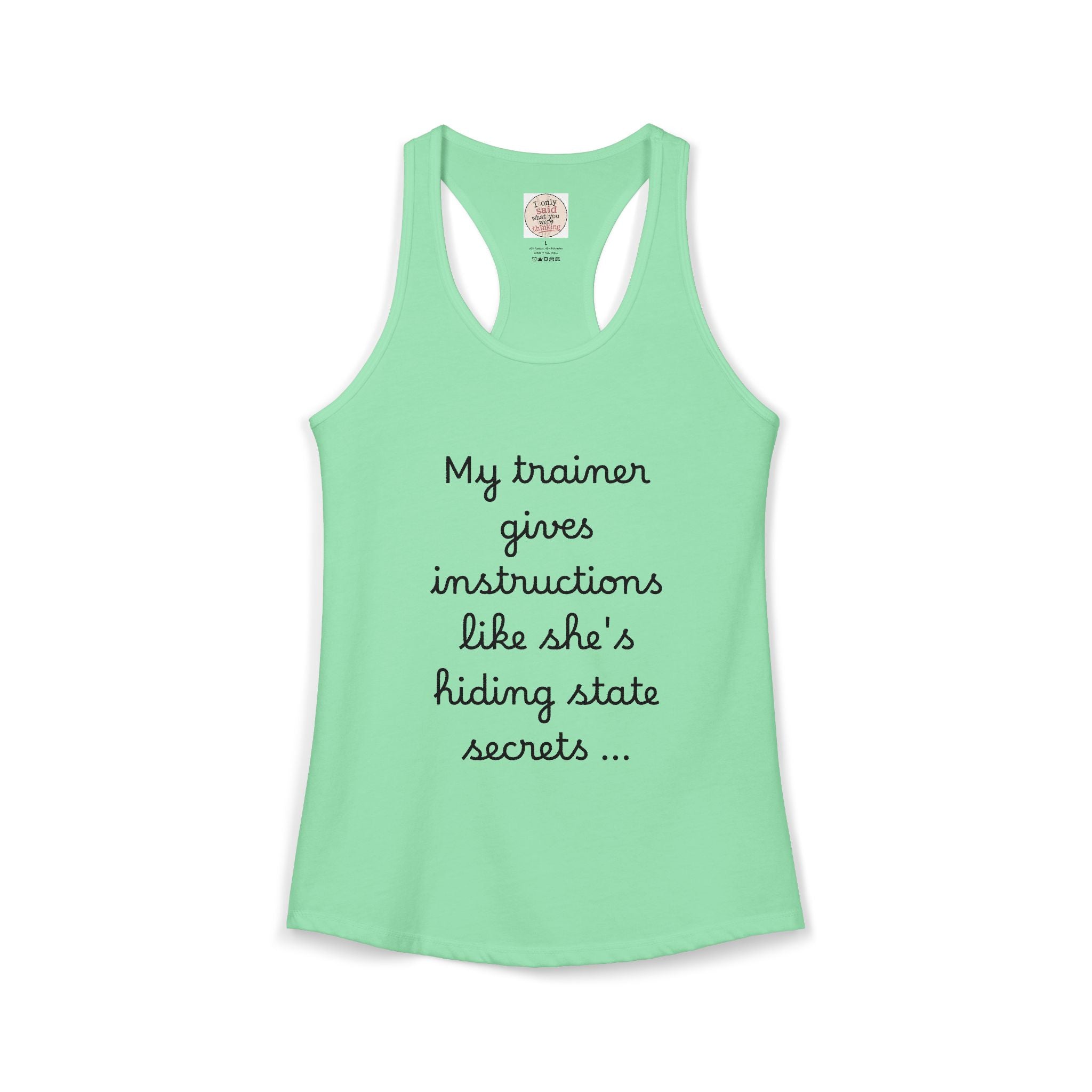 Women's quirky gym tank