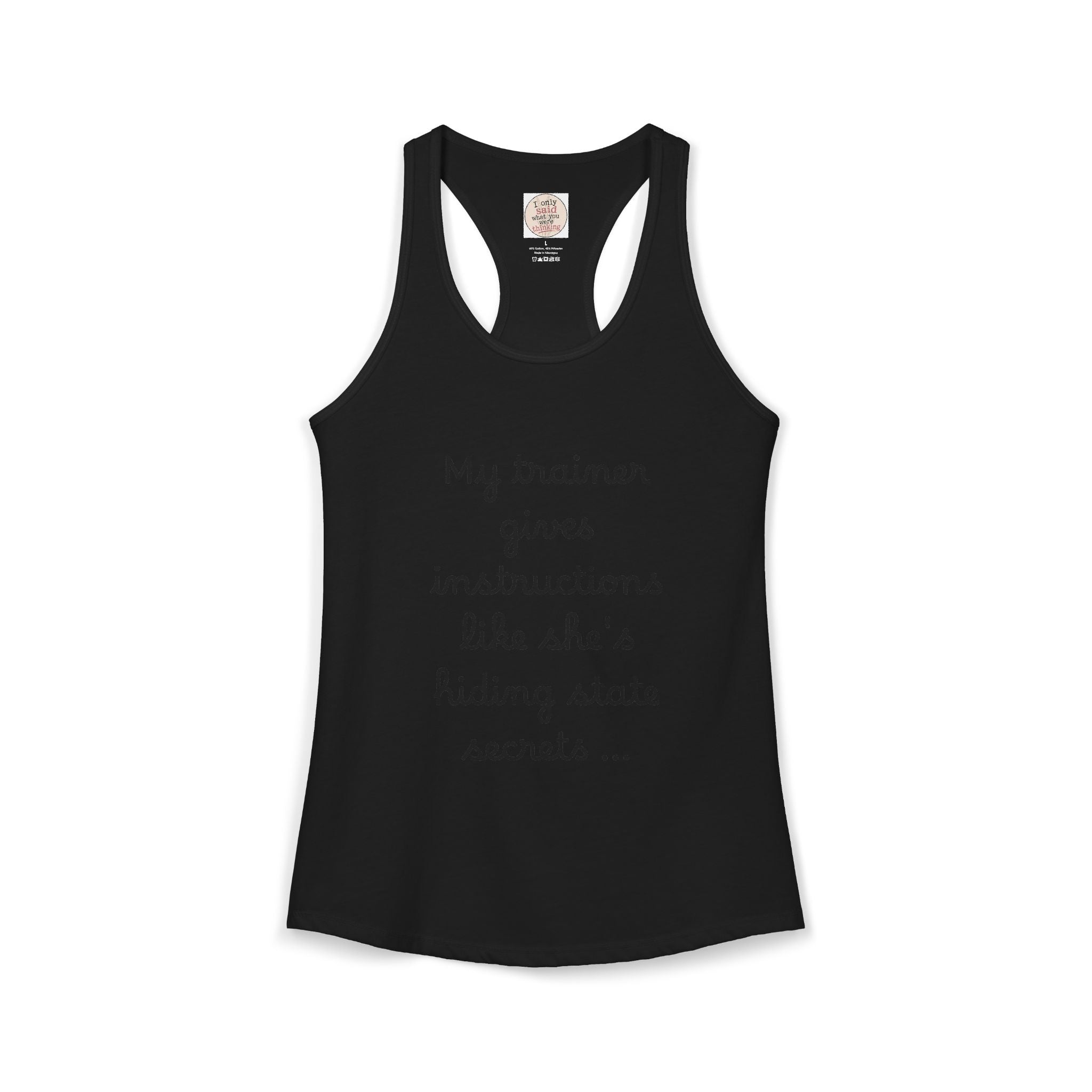Women's quirky gym tank