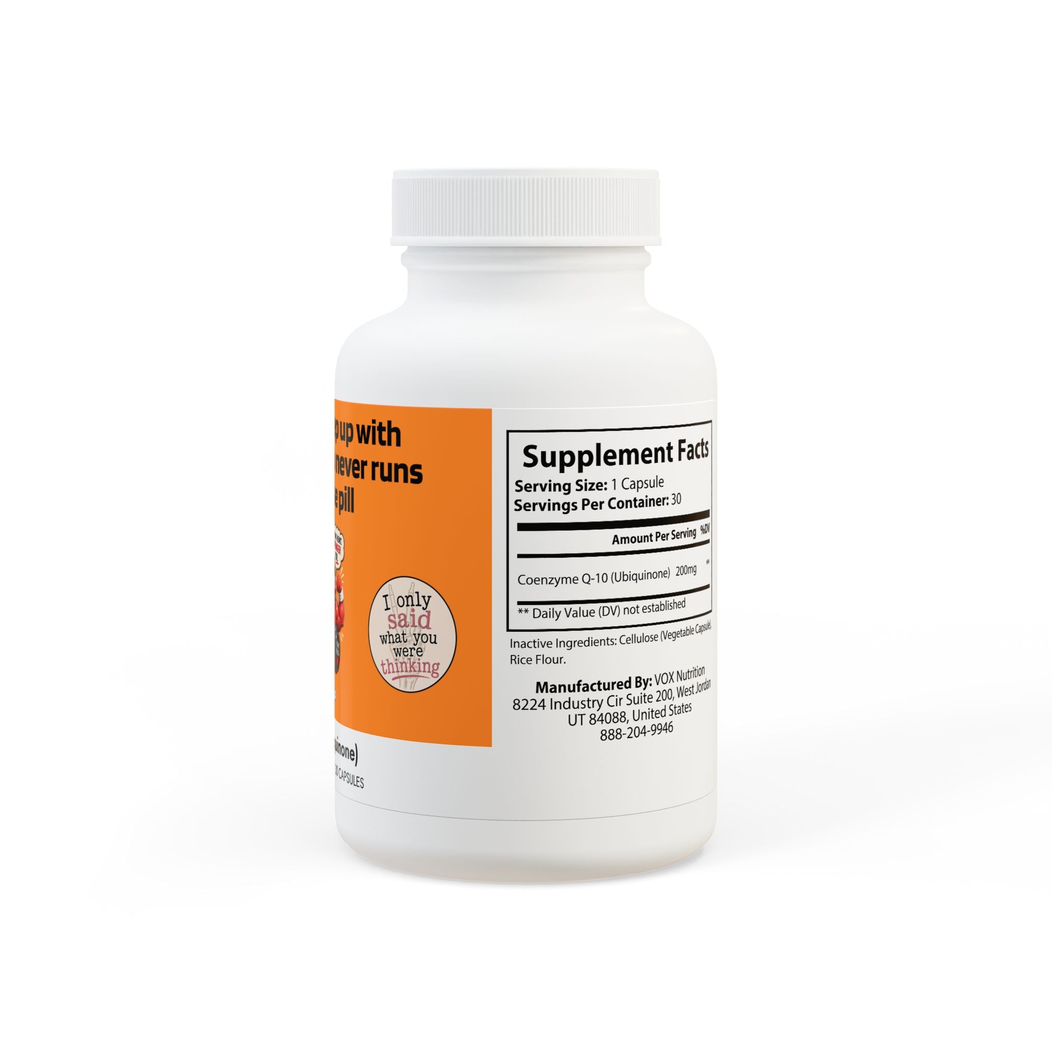 CoQ10 (Ubiquinone) Supplement (30 Capsules)