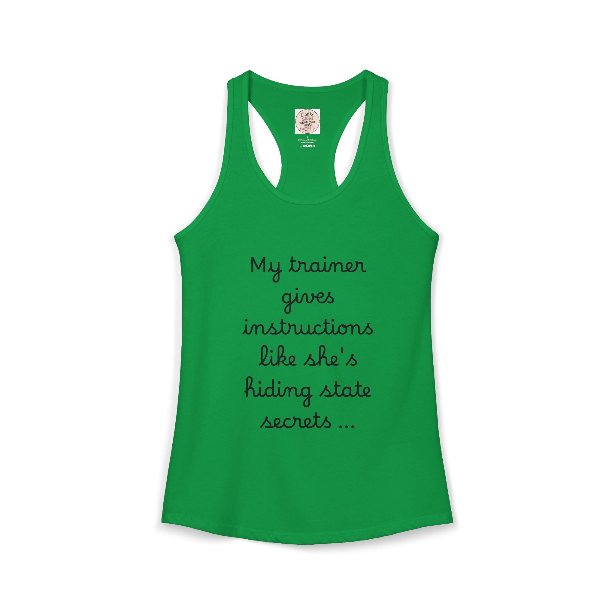 Women's quirky gym tank
