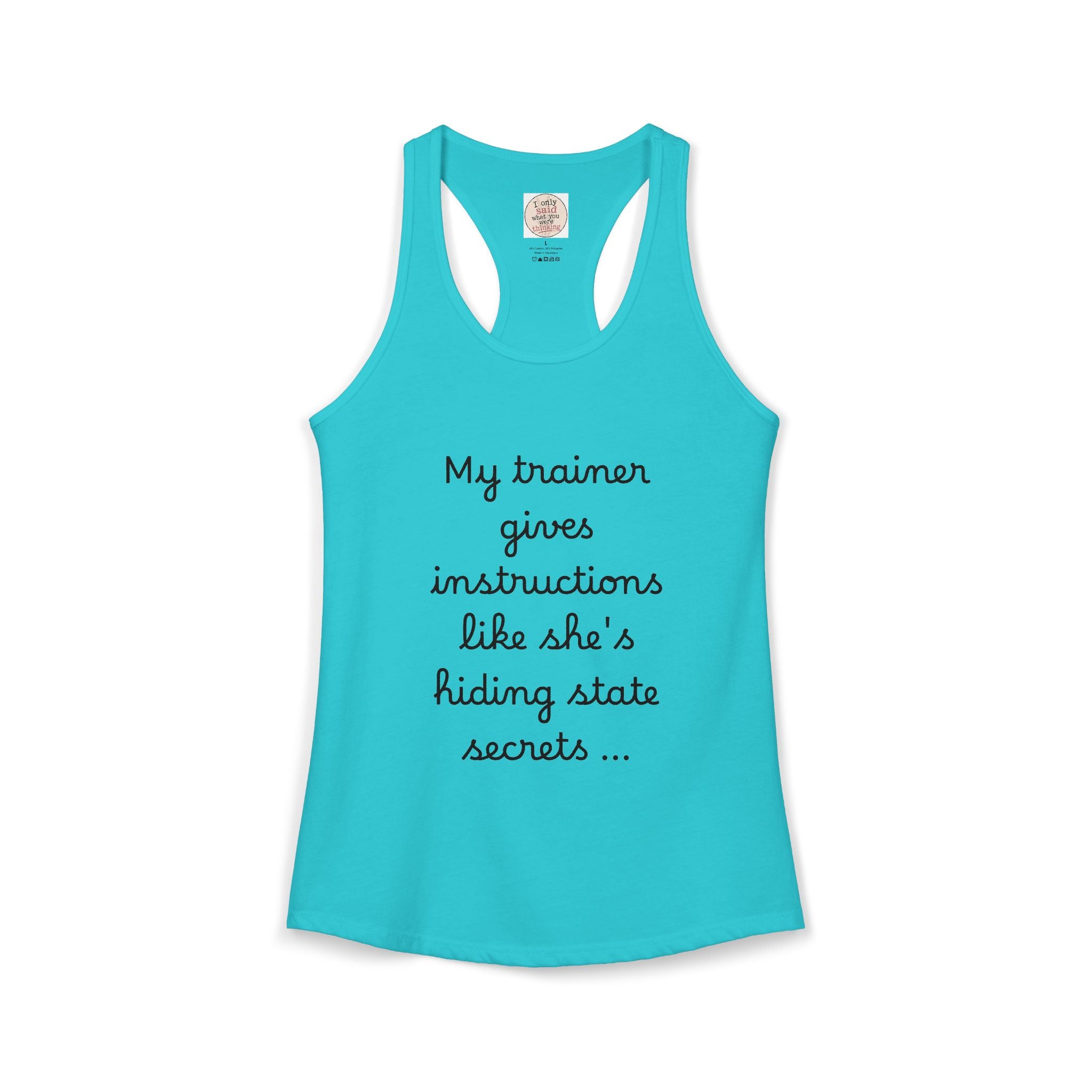Women's quirky gym tank