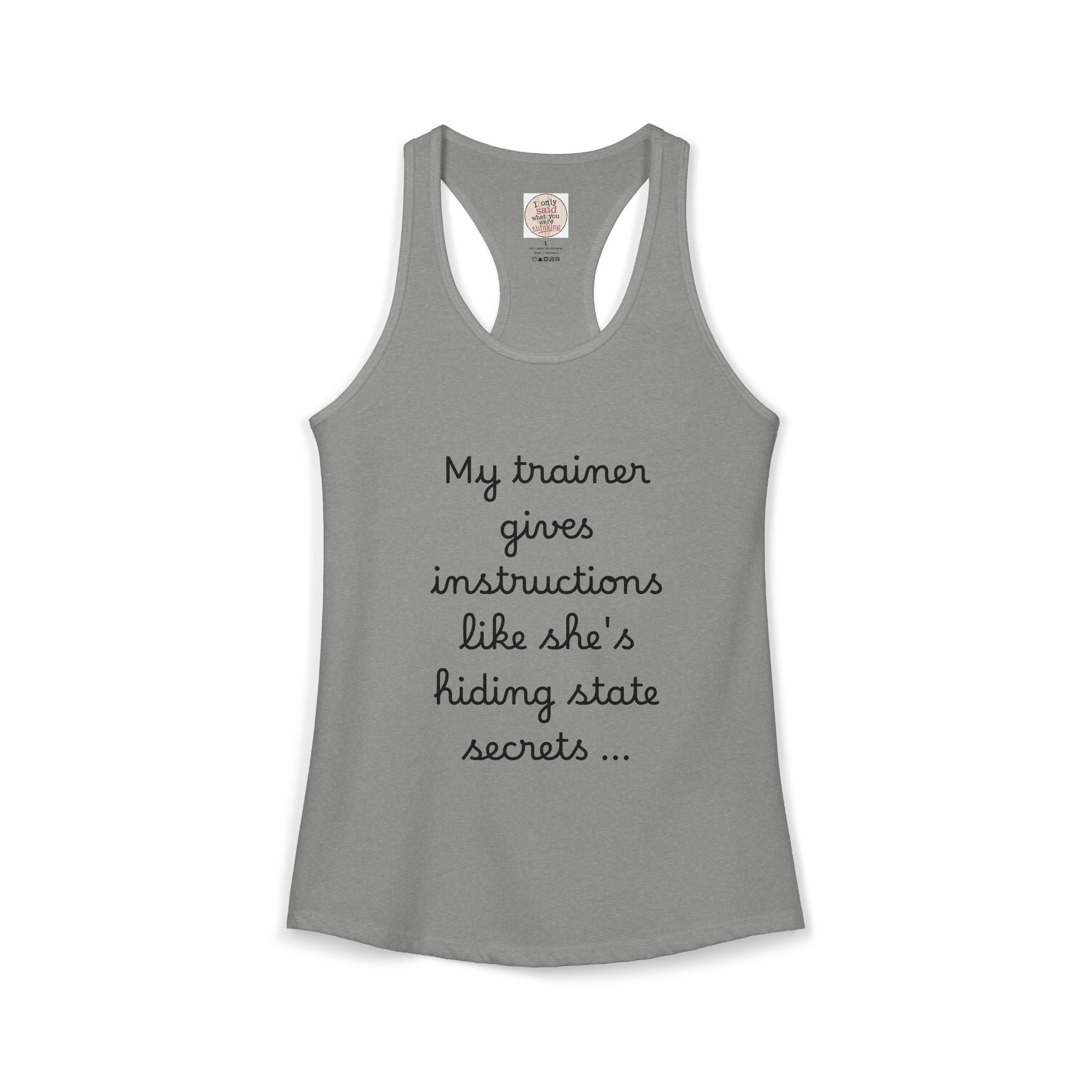 Women's quirky gym tank