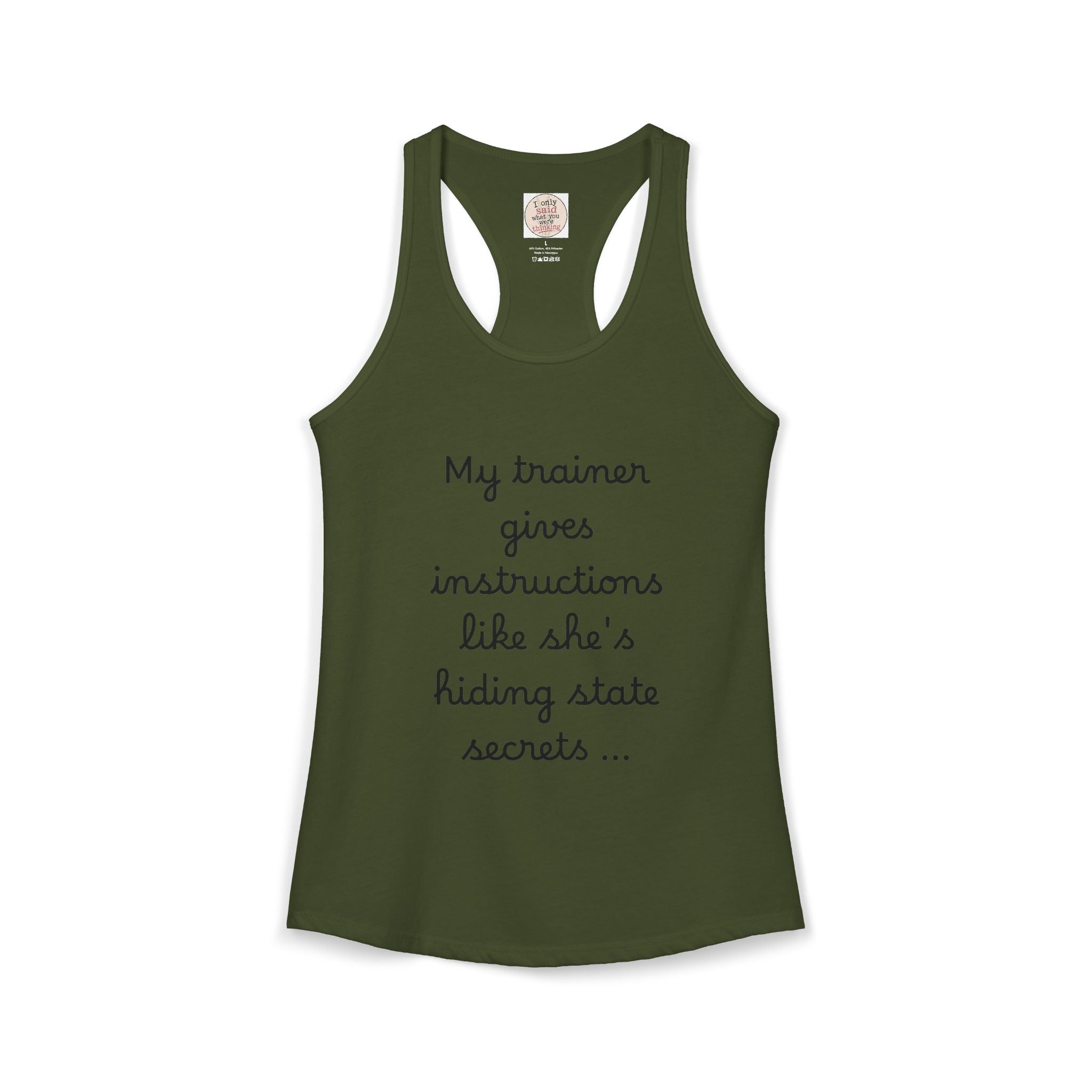 Women's quirky gym tank