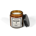 Buffering... Soy Candle — Amber Jar Aromatherapy Candle (Stress Relief, 'Processing Lag Day' Label)