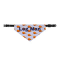 Clip-On Pet Bandana — "Leg man" Tennis Pattern Dog Collar Bandana