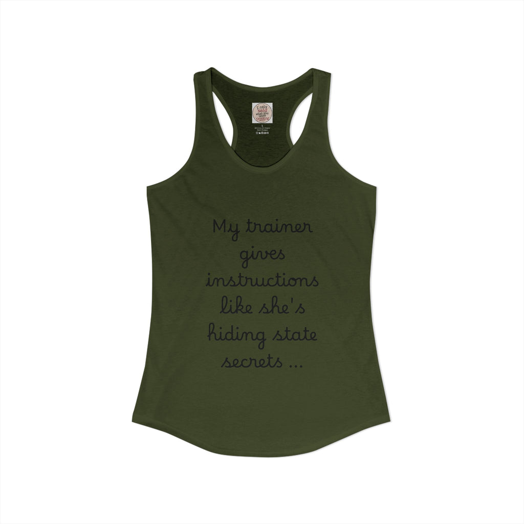 Women's quirky gym tank