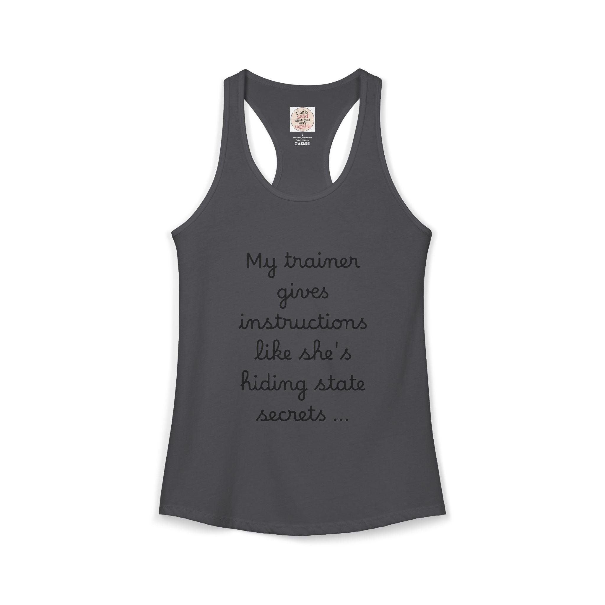 Women's quirky gym tank