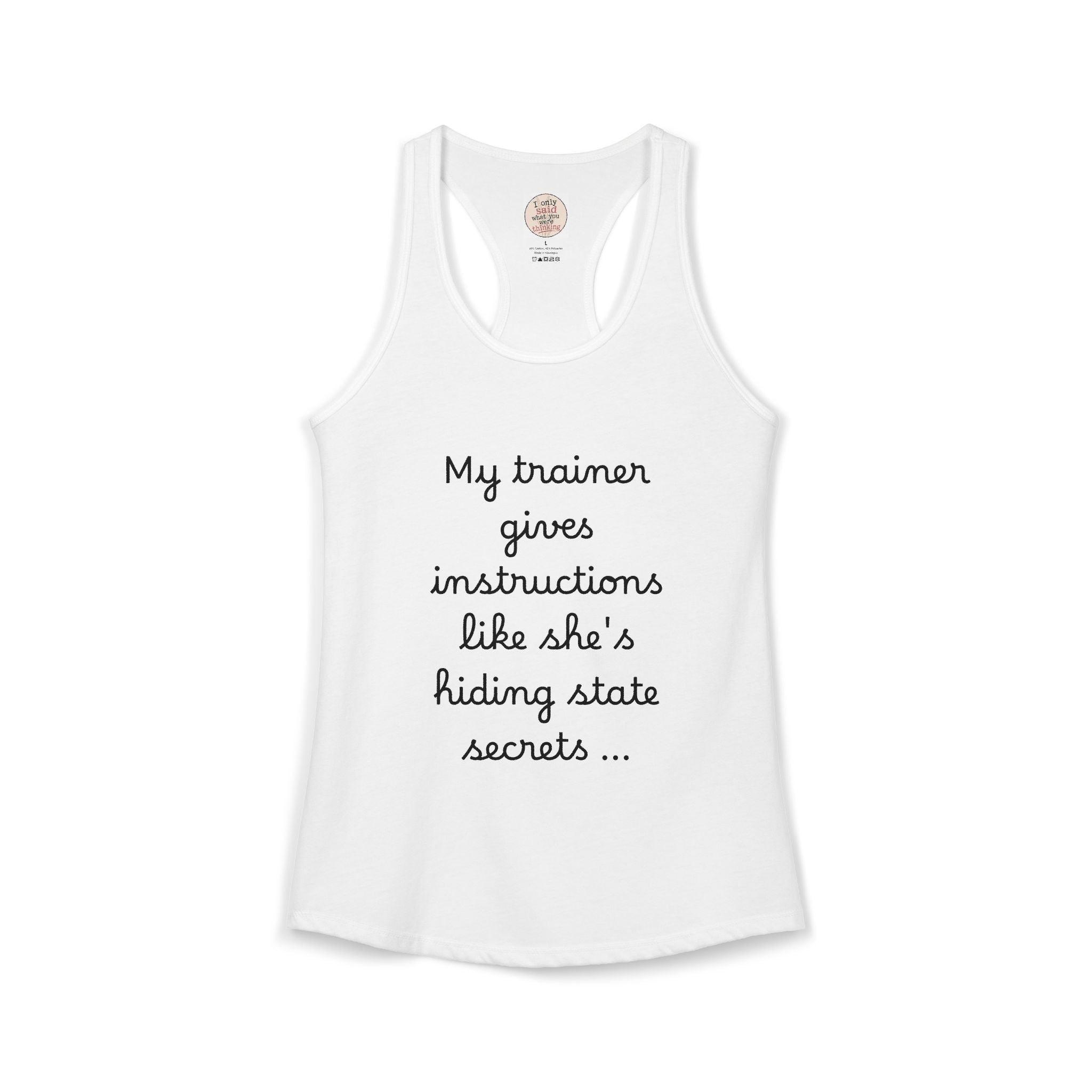 Women's quirky gym tank