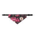 Clip-On Pet Bandana — Pink Jeeping Badges Pattern