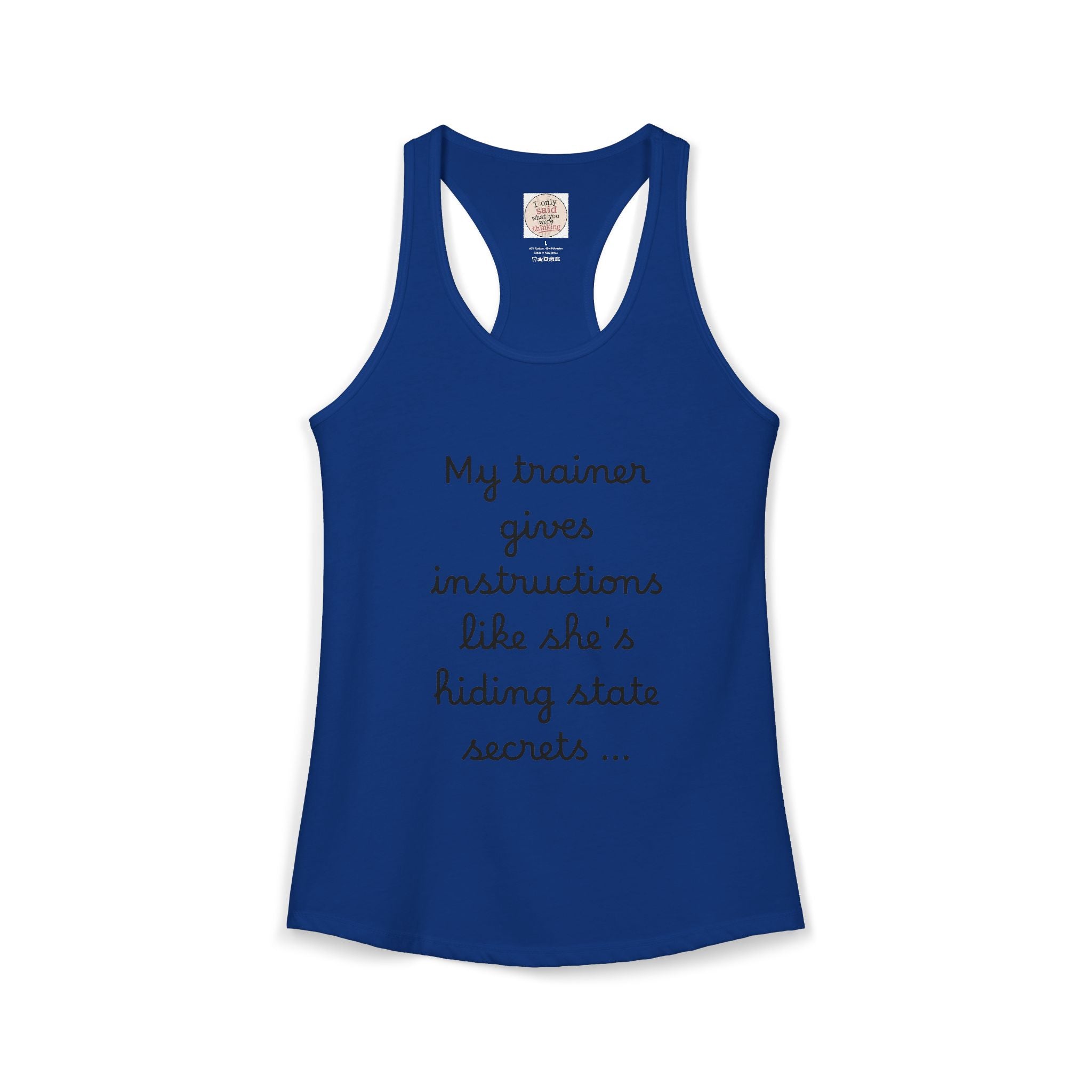 Women's quirky gym tank