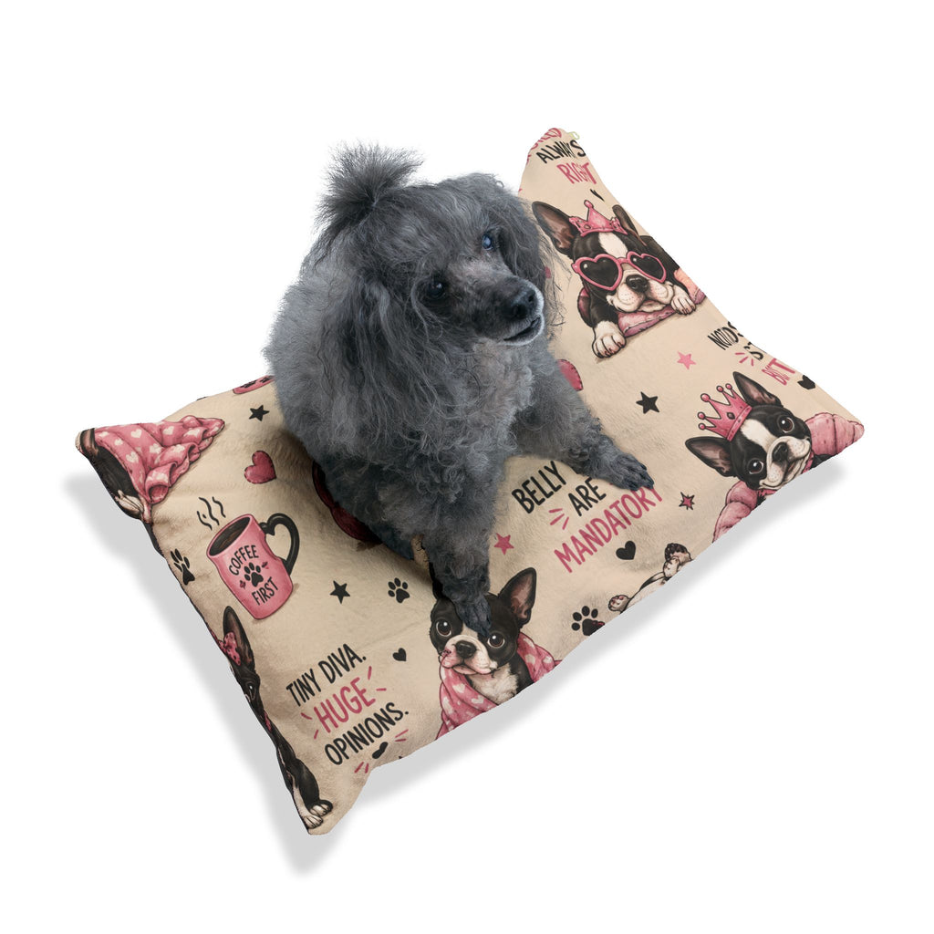 Spoiled Rotten Pet Bed — "Favorite Child / Passenger Princess" Cute Funny Pet Bed