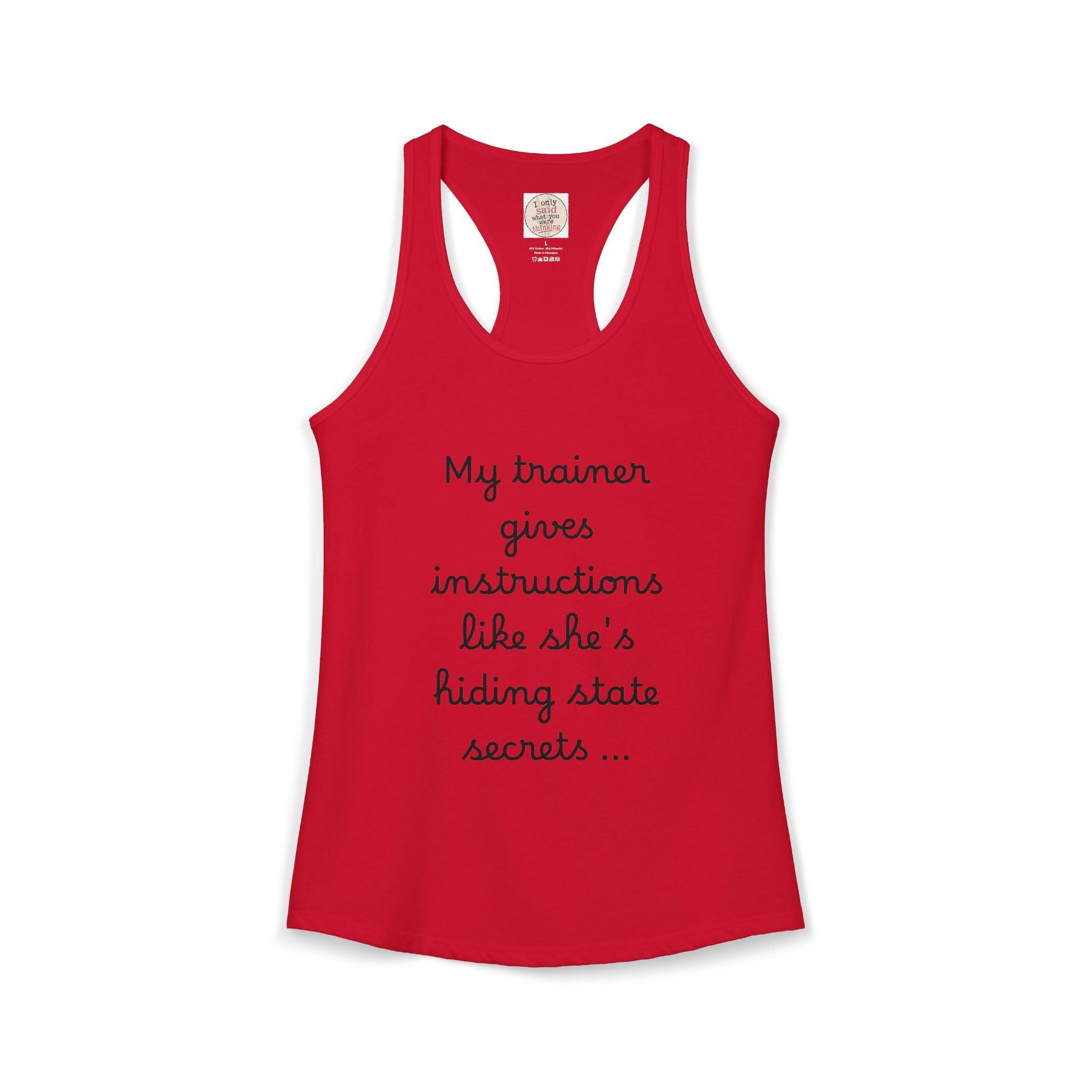 Women's quirky gym tank