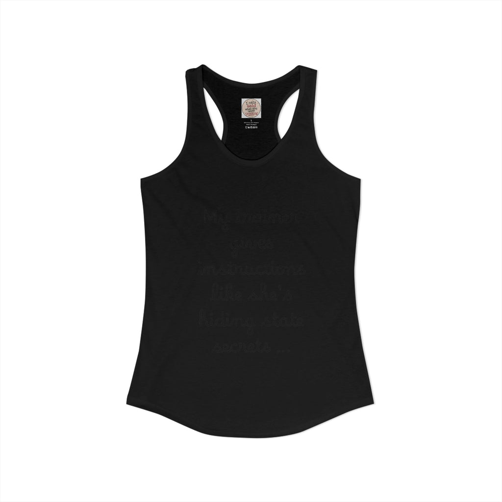 Women's quirky gym tank