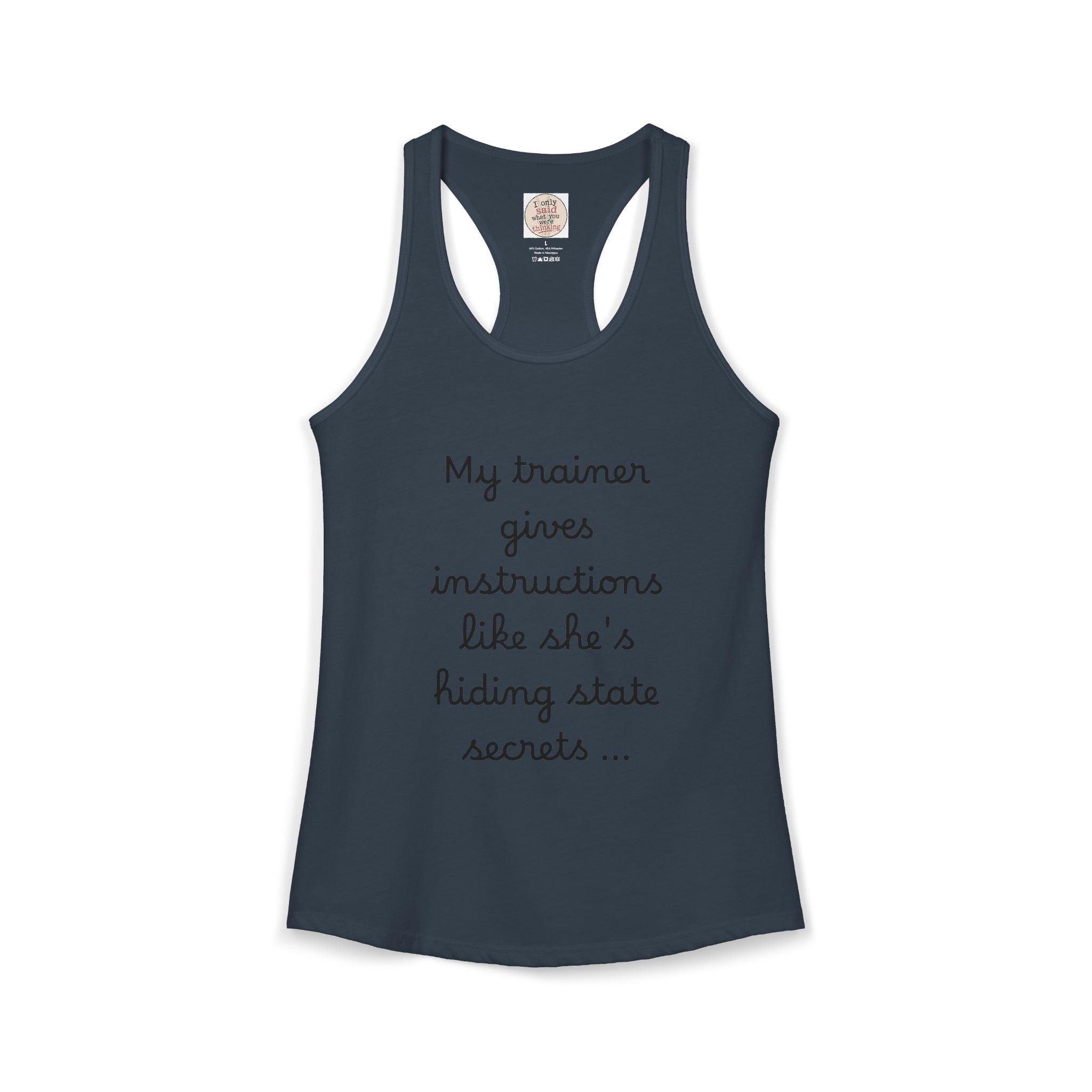 Women's quirky gym tank