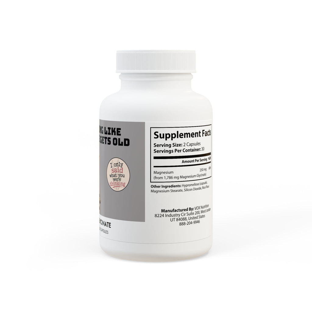 Magnesium Glycinate Supplement (60 Capsules)