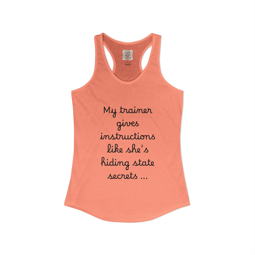 Women's quirky gym tank