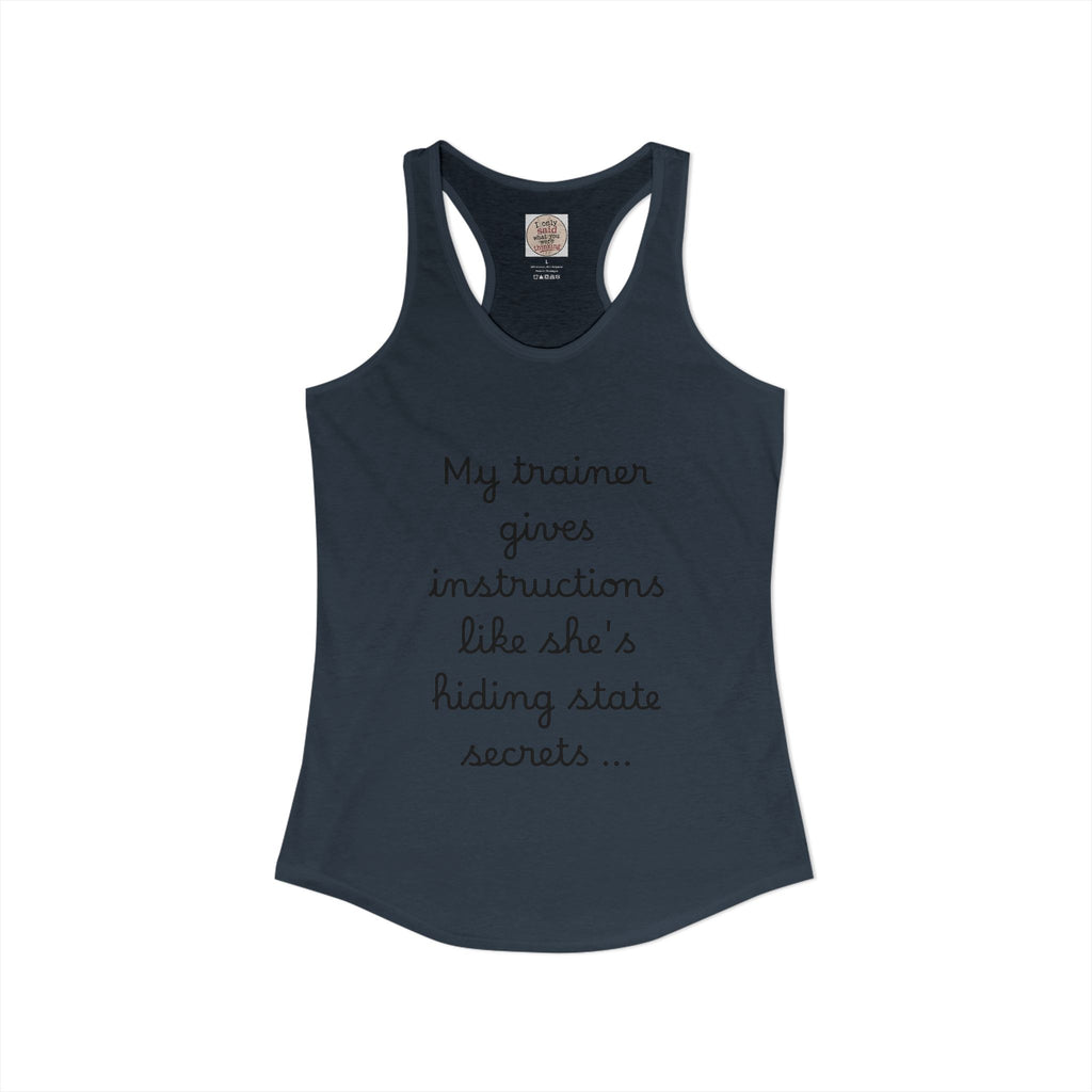 Women's quirky gym tank