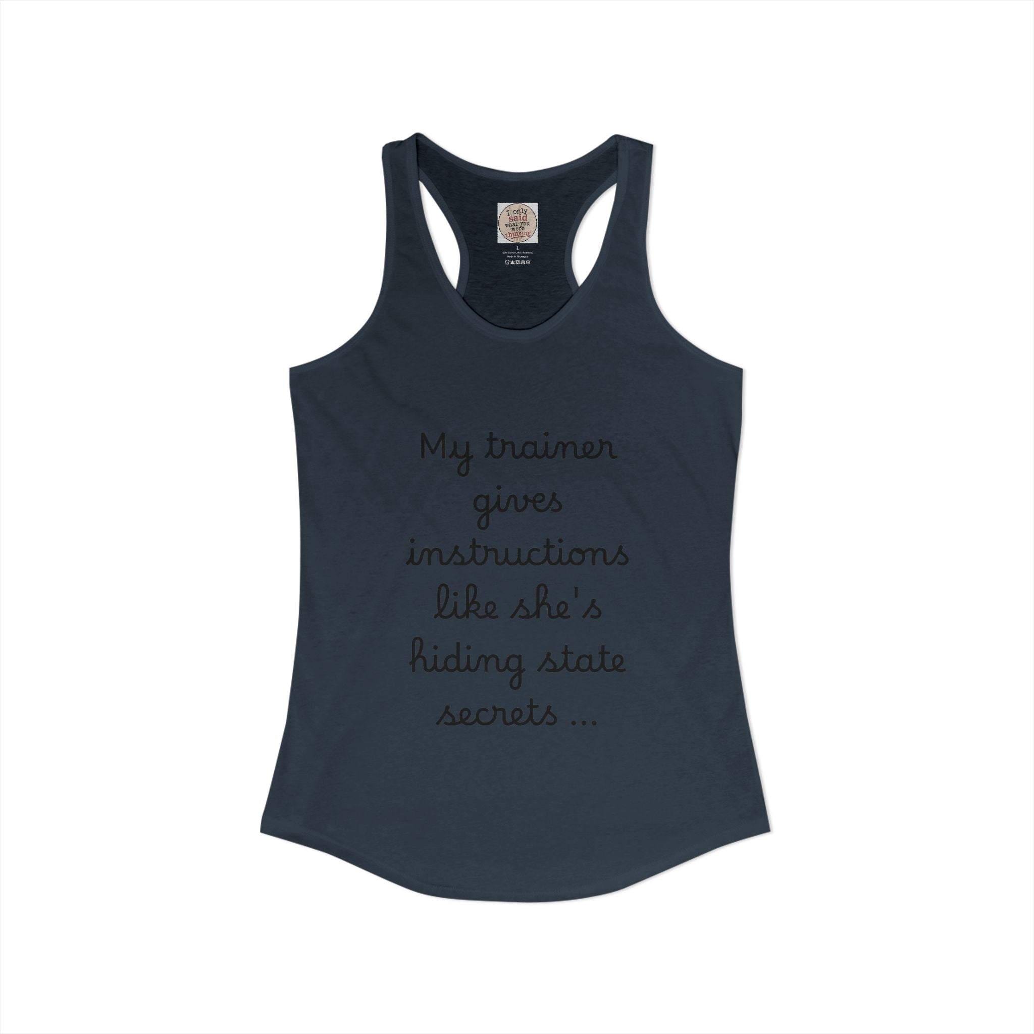 Women's quirky gym tank