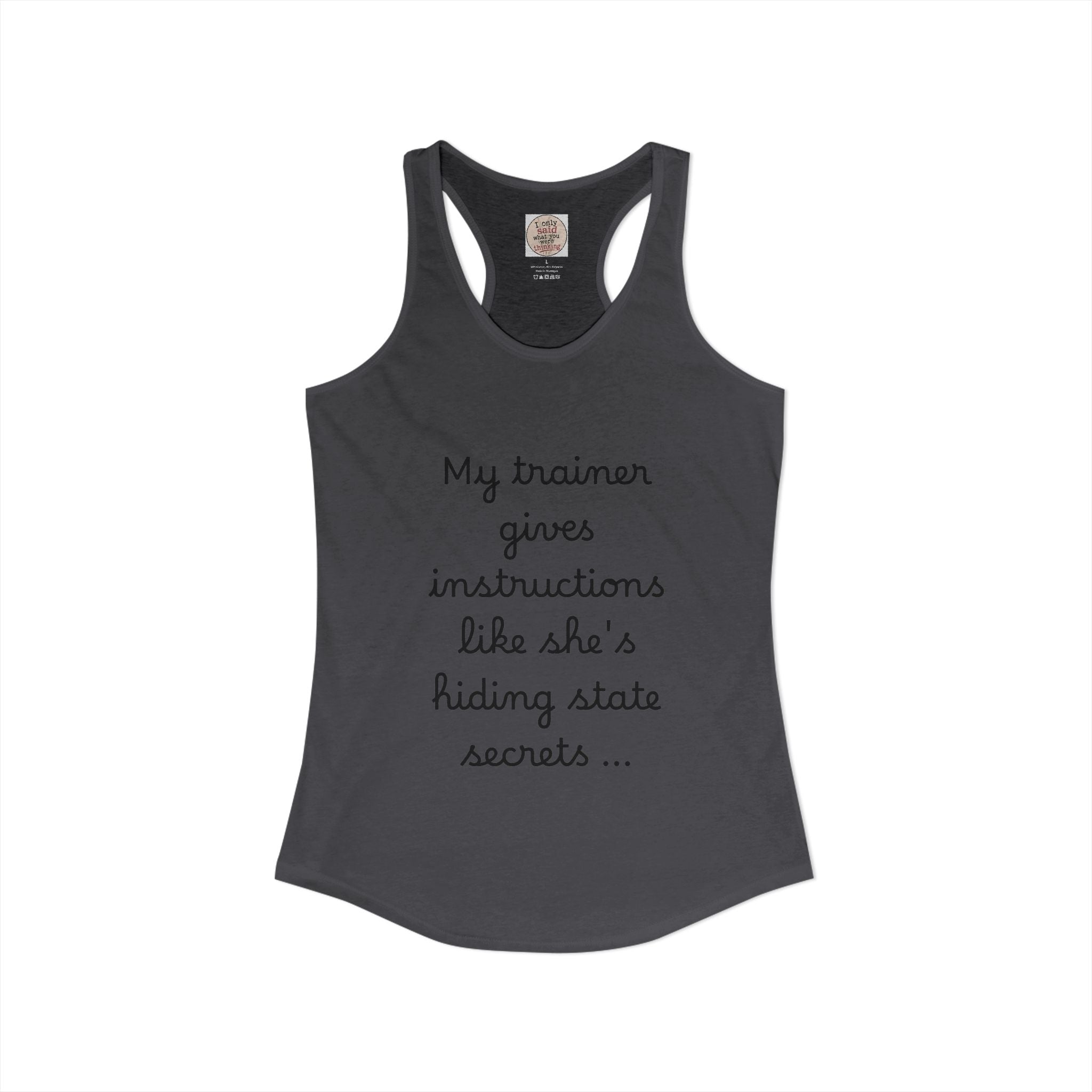 Women's quirky gym tank