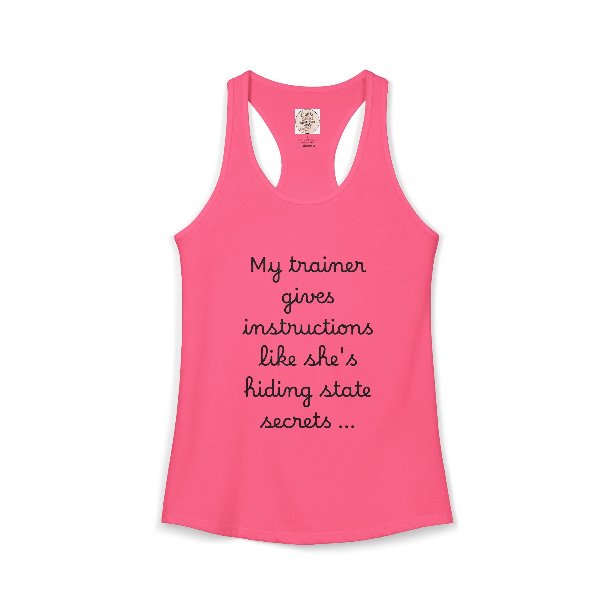 Women's quirky gym tank