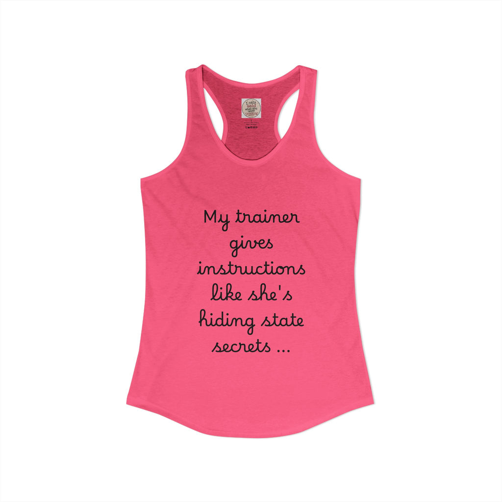 Women's quirky gym tank