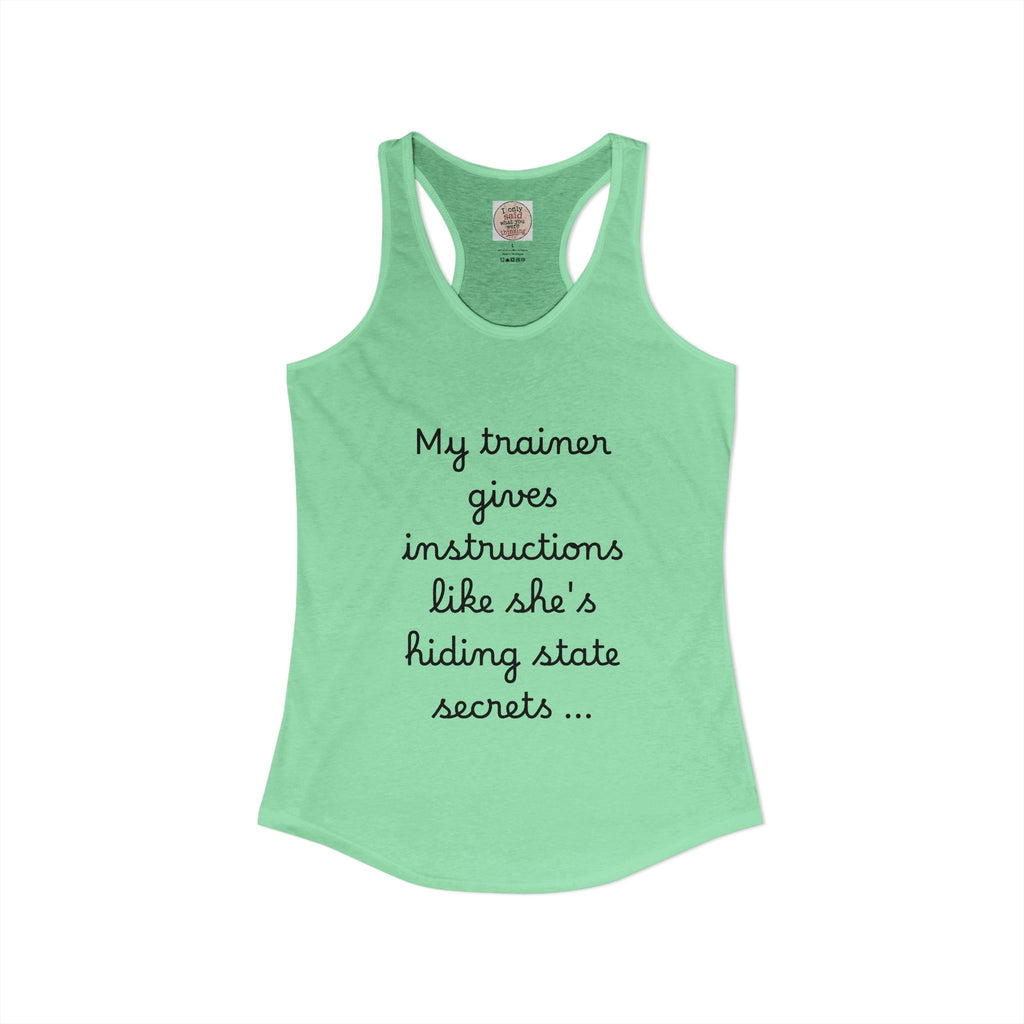 Women's quirky gym tank