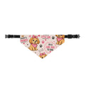 Clip-on Pet Bandana — "I'm a Girl Dog to Dad" Princess Dog Scarf (Pink Hearts)