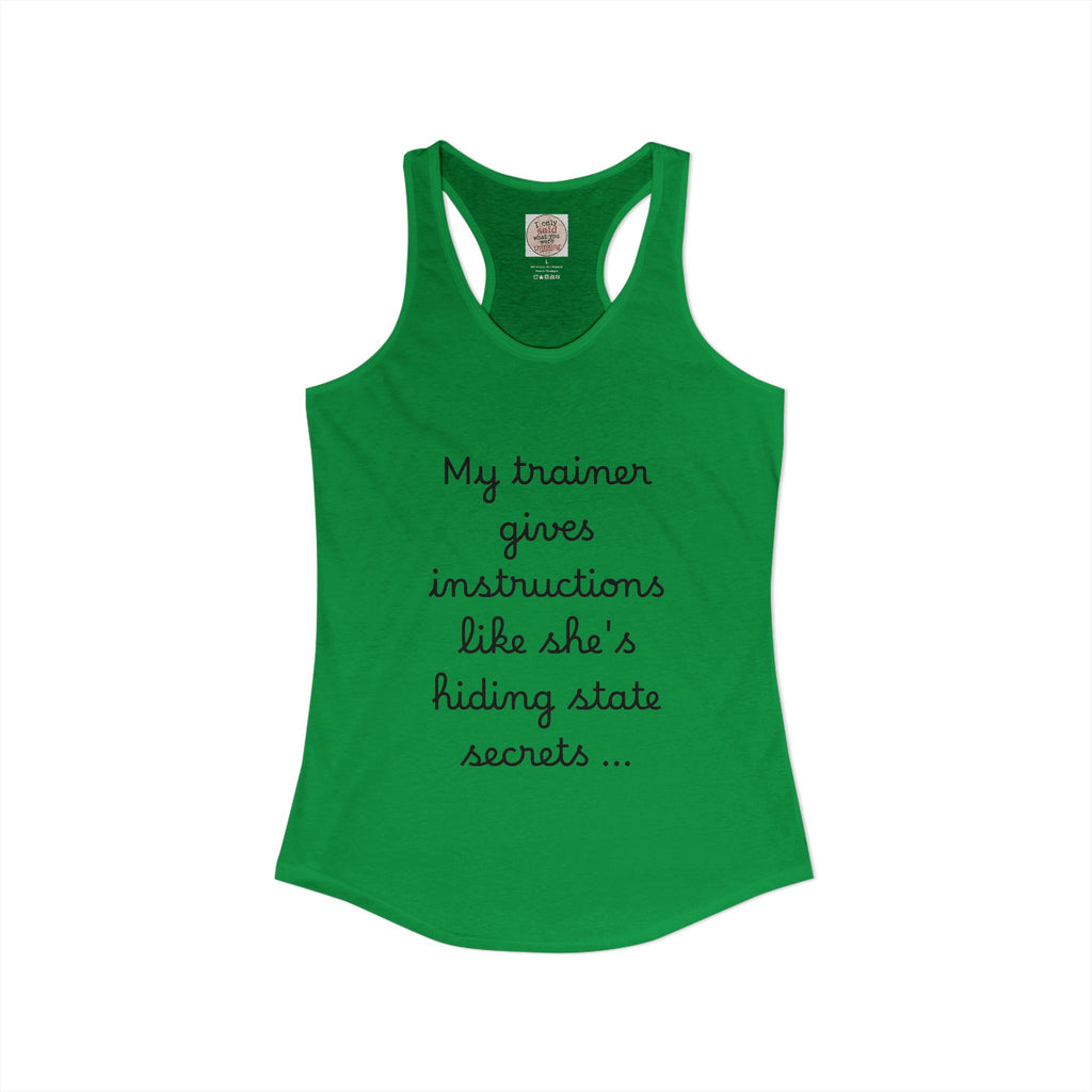 Women's quirky gym tank