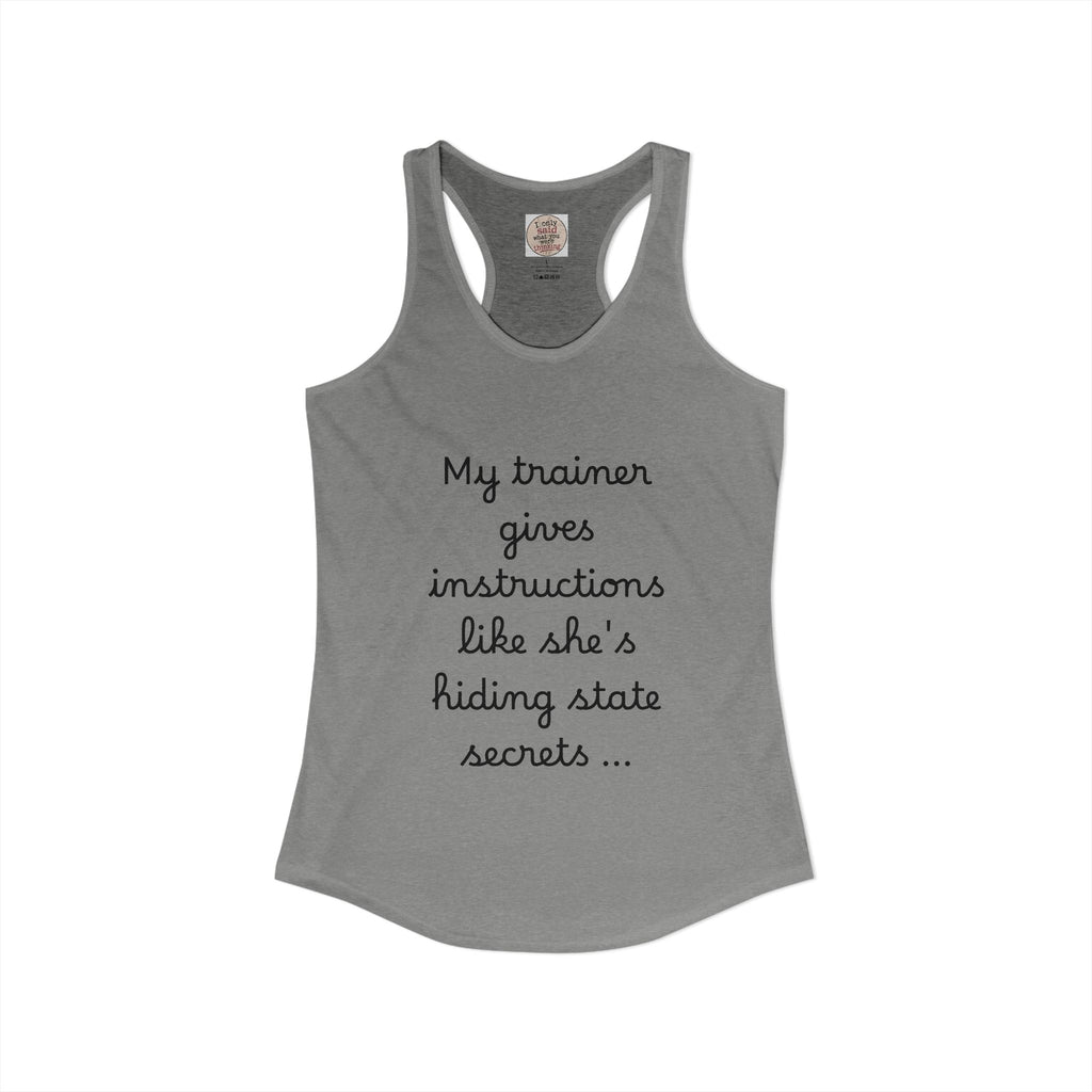 Women's quirky gym tank
