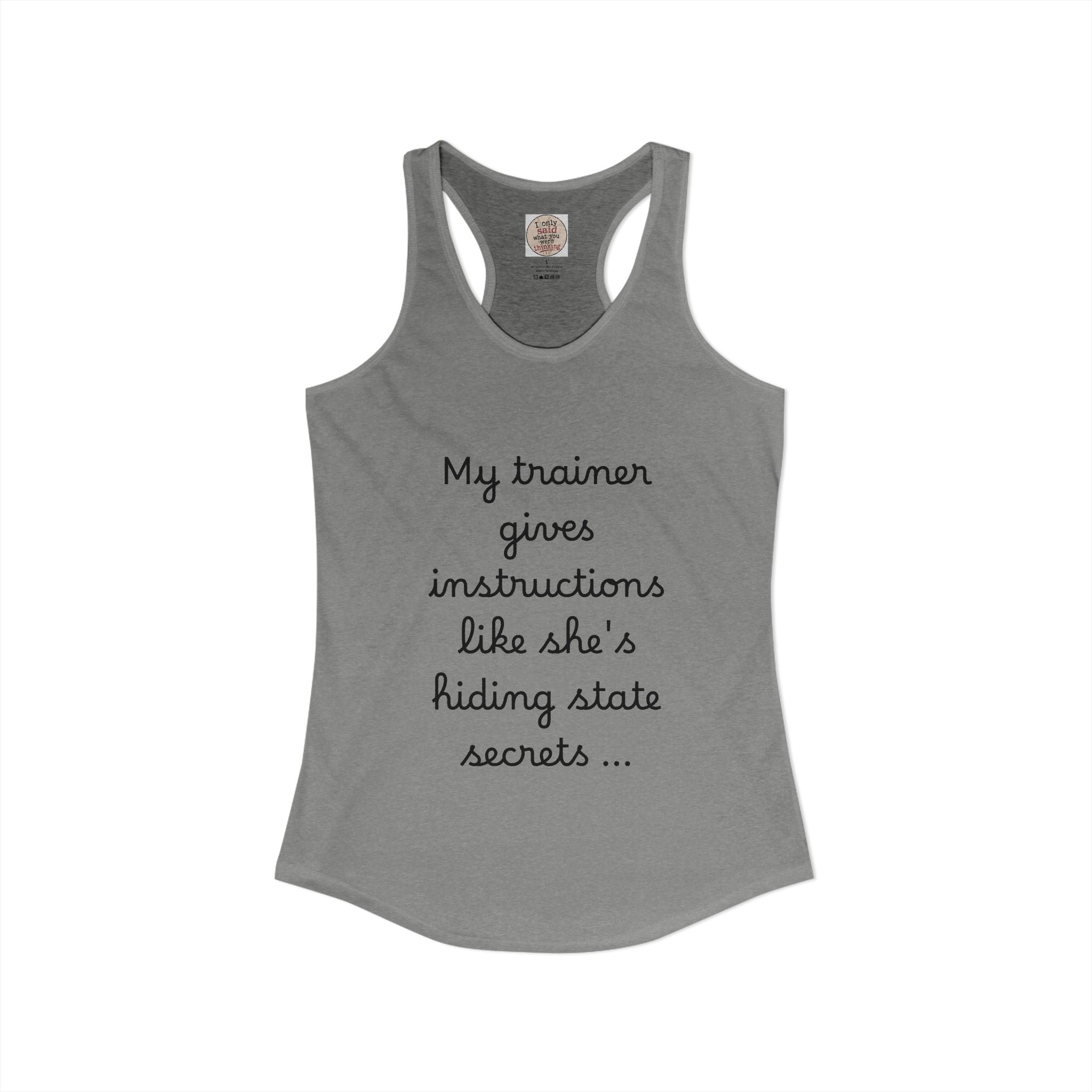 Women's quirky gym tank
