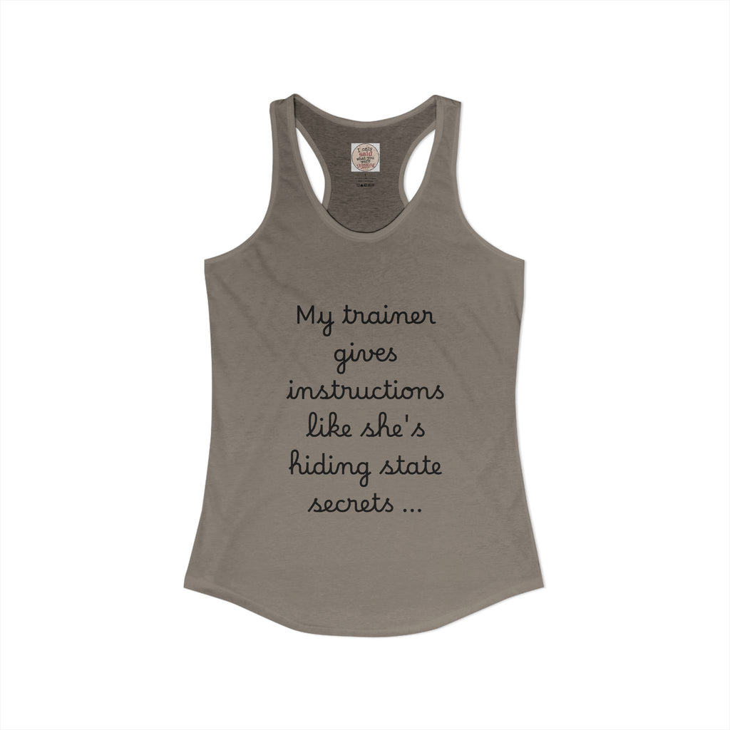 Women's quirky gym tank