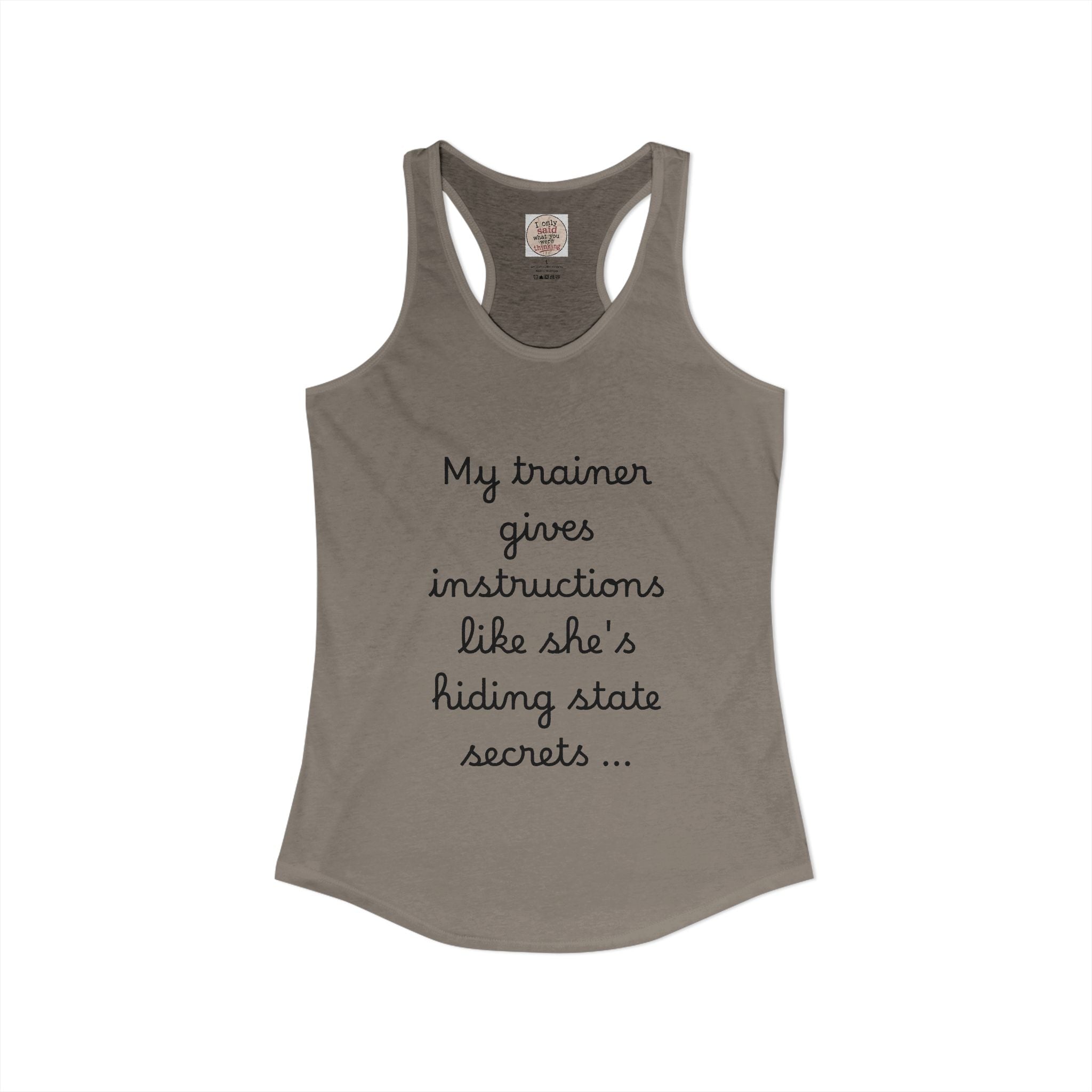 Women's quirky gym tank