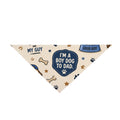 Pet Bandana — "I'm a Boy Dog to Dad" Cute Dog Bandana for Father’s Day & Pet Gifts