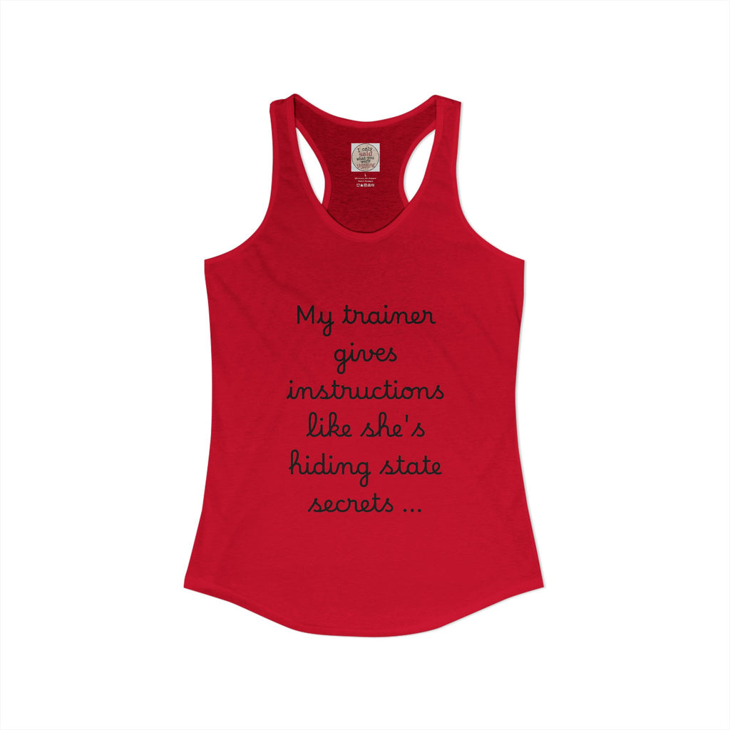Women's quirky gym tank