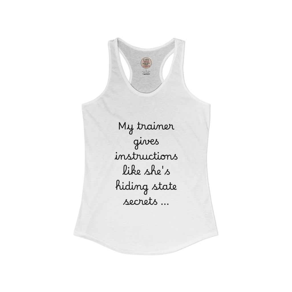Women's quirky gym tank