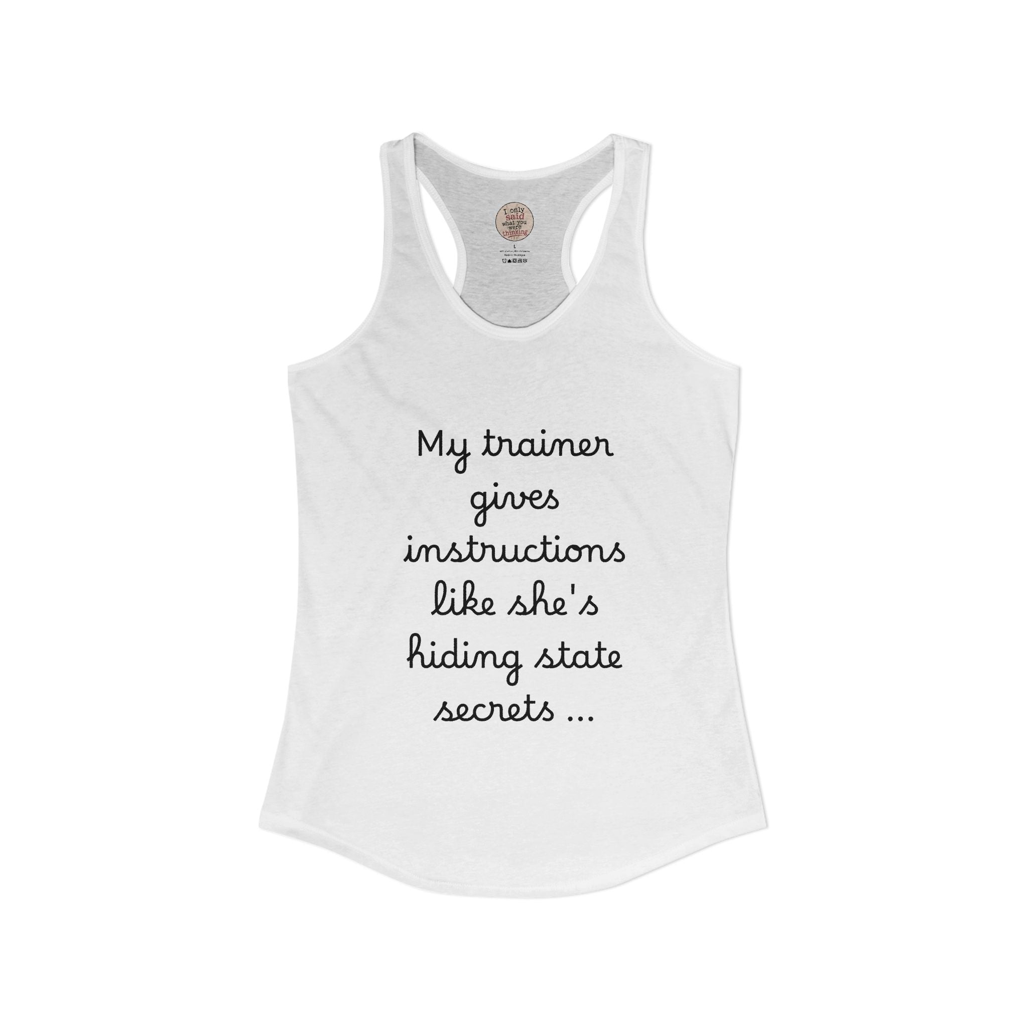 Women's quirky gym tank