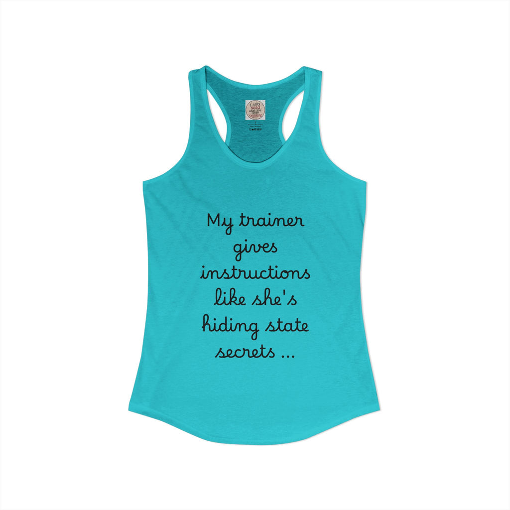 Women's quirky gym tank