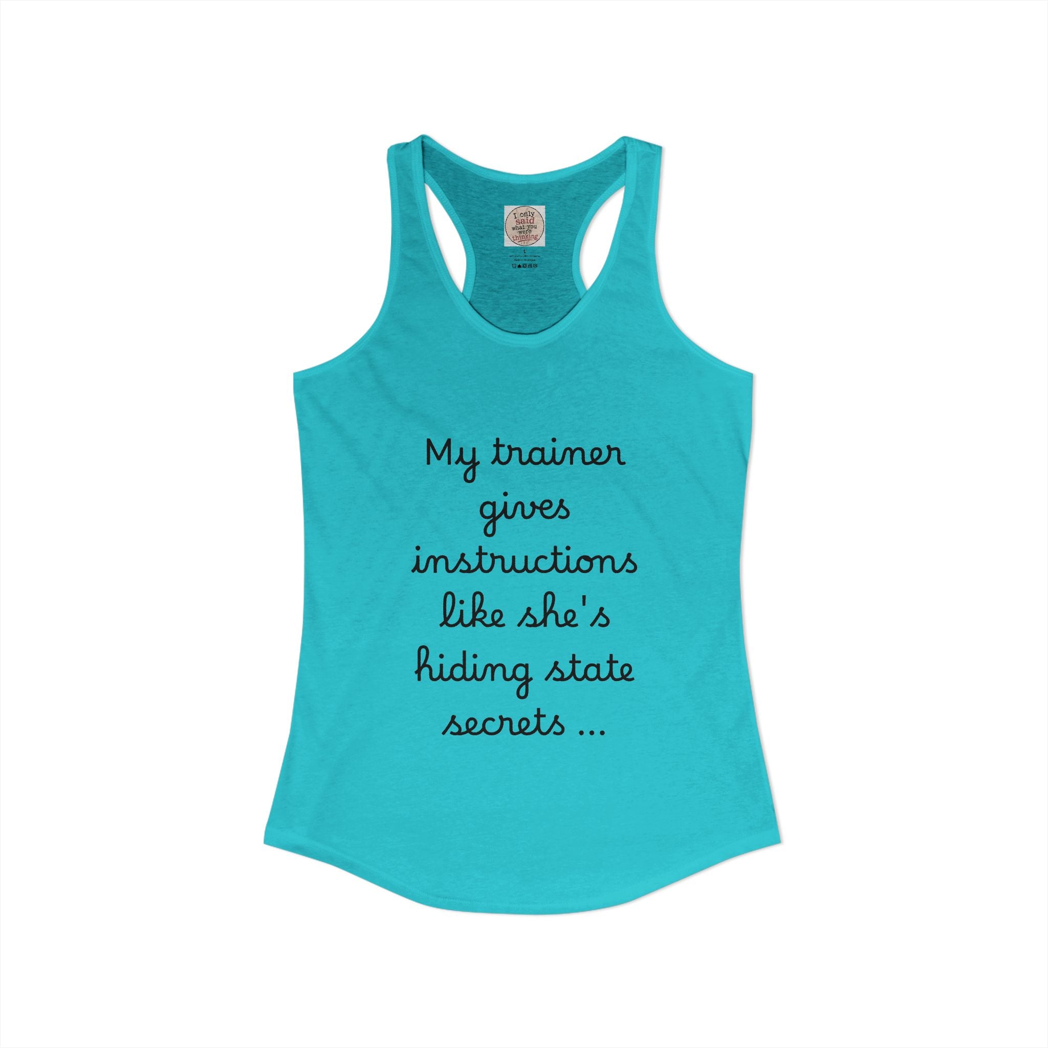 Women's quirky gym tank
