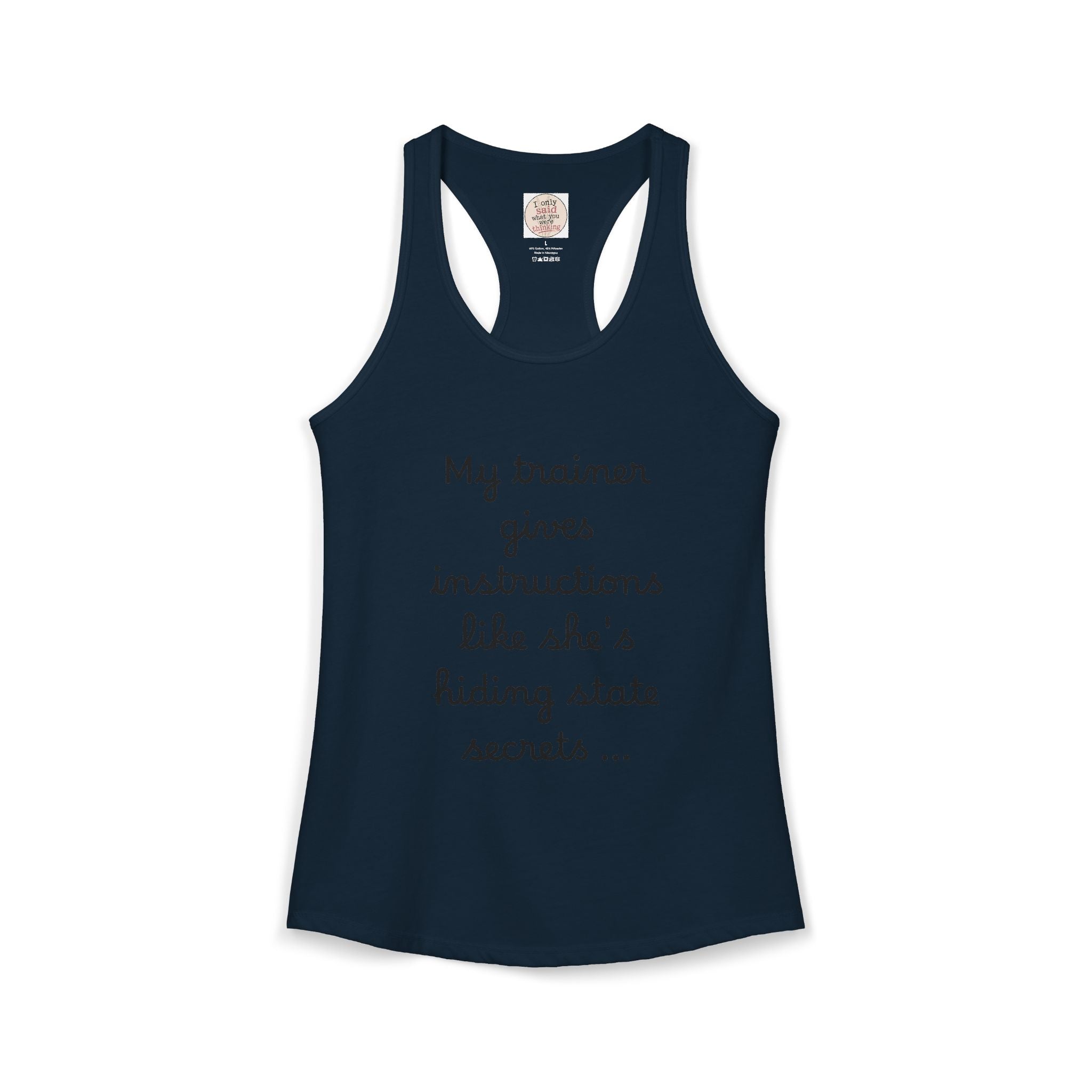 Women's quirky gym tank