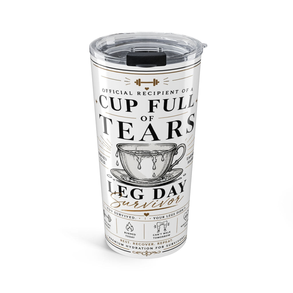 Funny Gym Humor 20oz Tumbler — Bold Workout Motivation